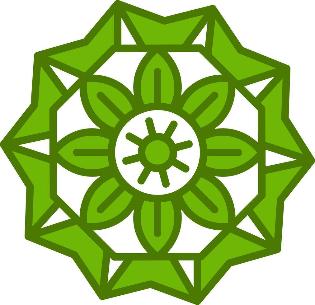 Mandala-Vektor-Symbol vektor