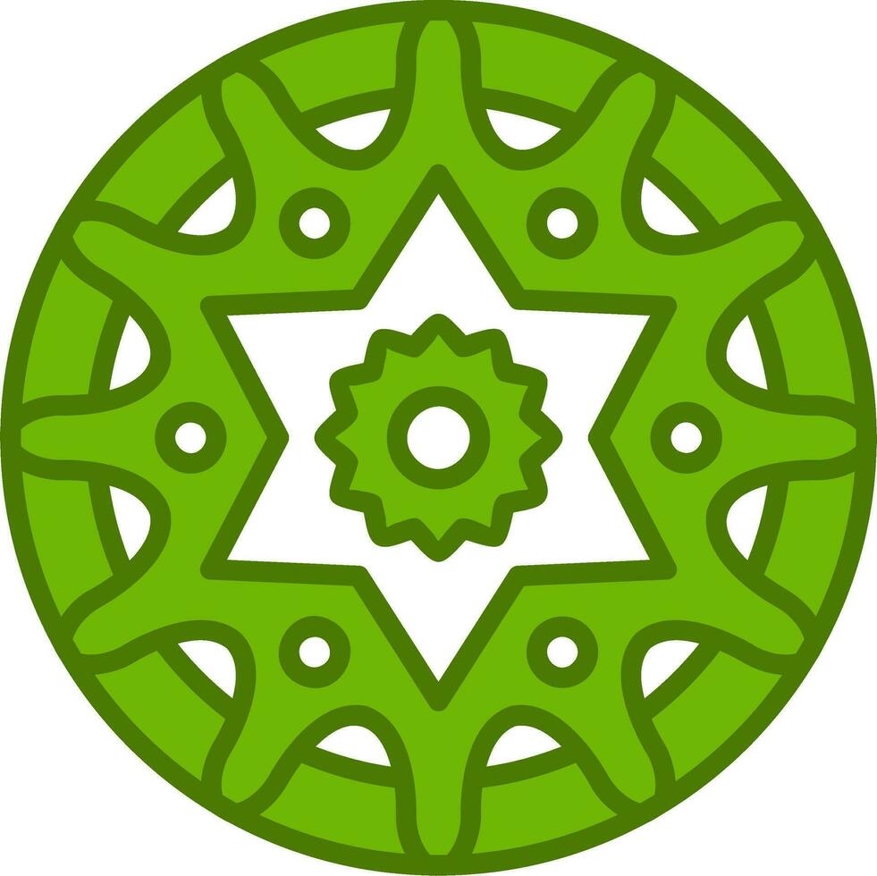 Mandala-Vektor-Symbol vektor