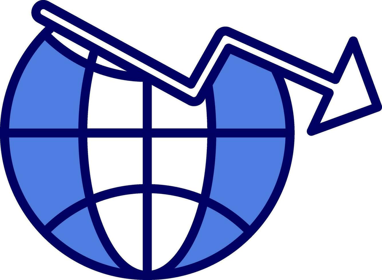 wirtschaftlich Krise Vektor Symbol