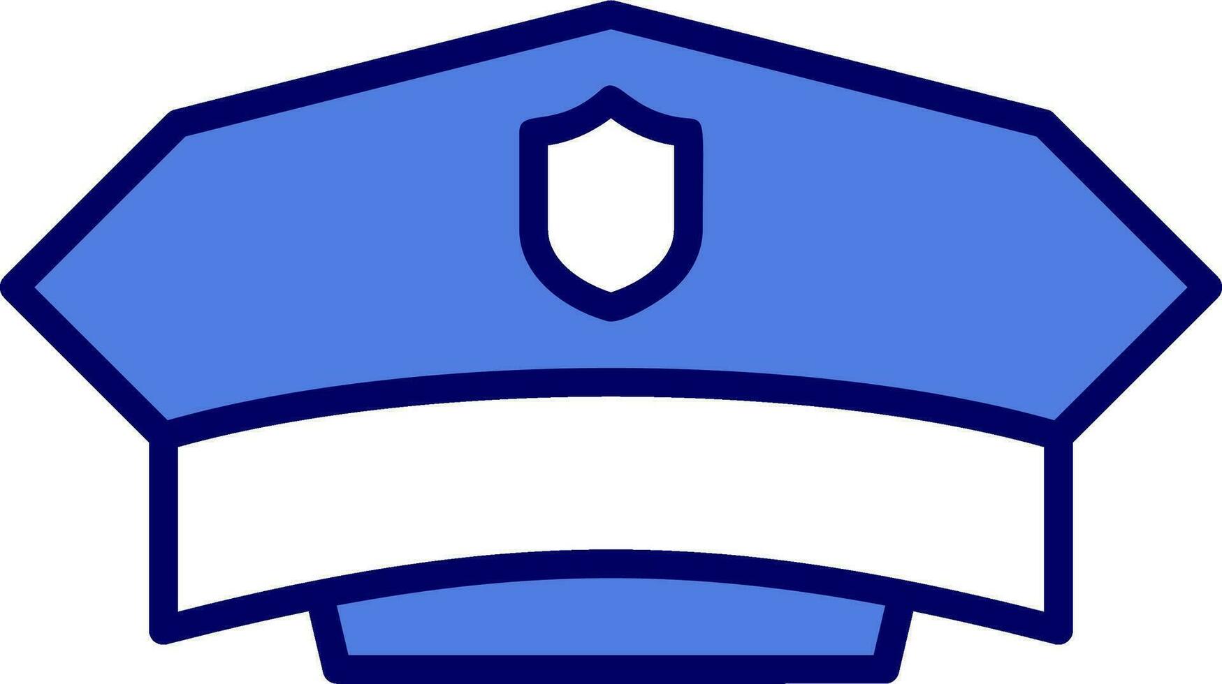 Polizeihut-Vektorsymbol vektor