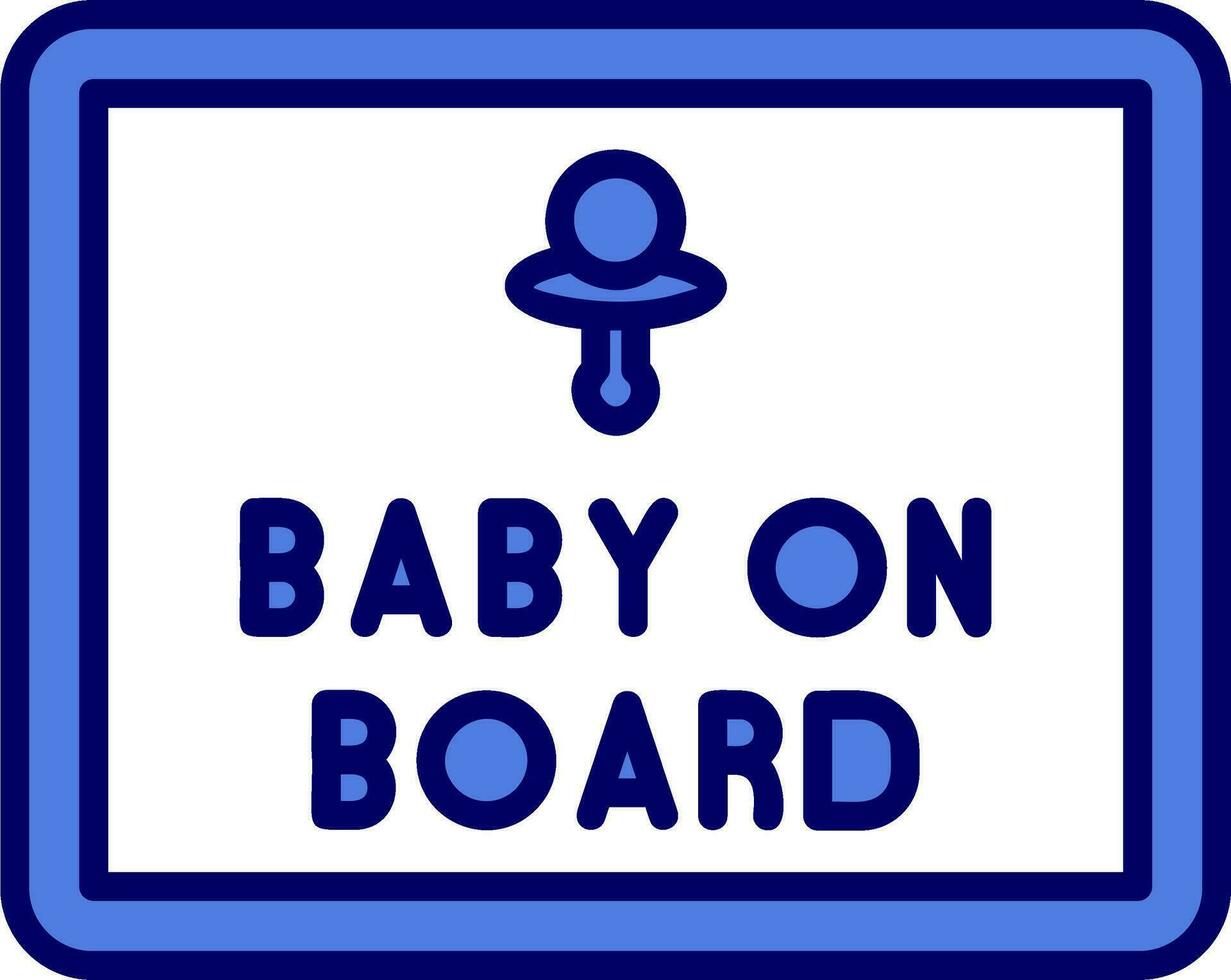 Baby auf Tafel Vektor Symbol