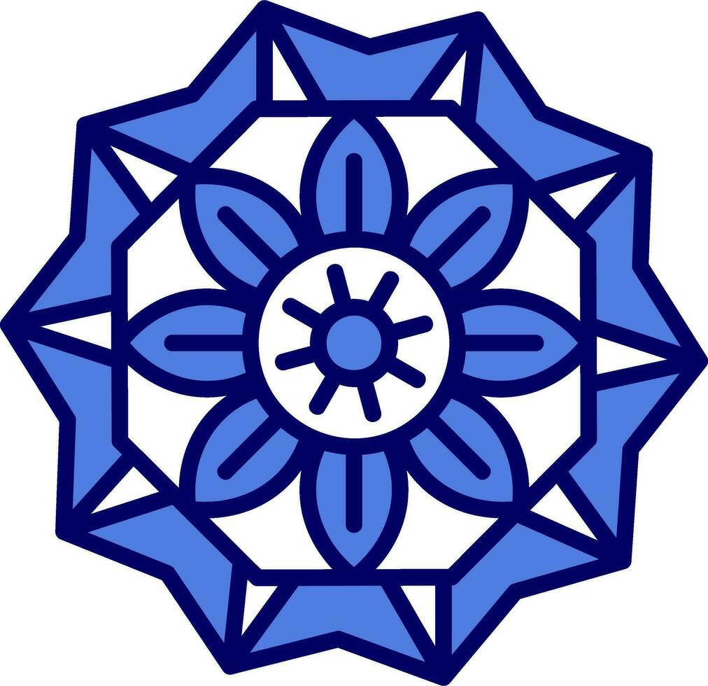 Mandala-Vektor-Symbol vektor