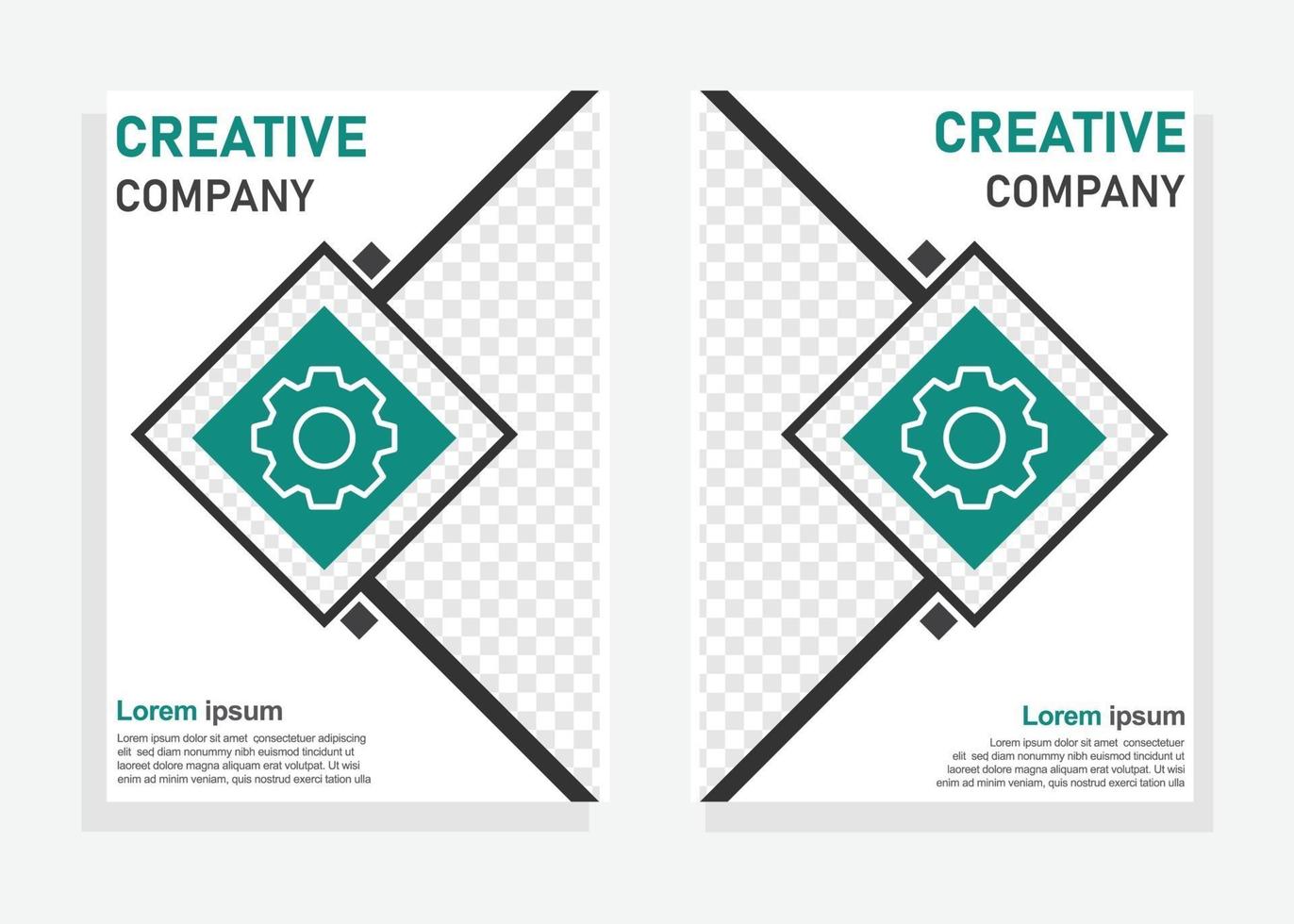 Business-Cover-Design-Vorlage. Flyer, Broschüren-Design-Vorlage. vektor