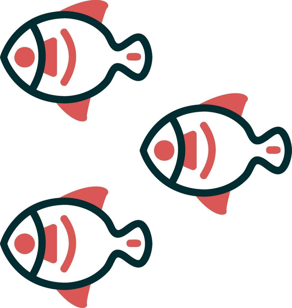 fiskar vektor ikon