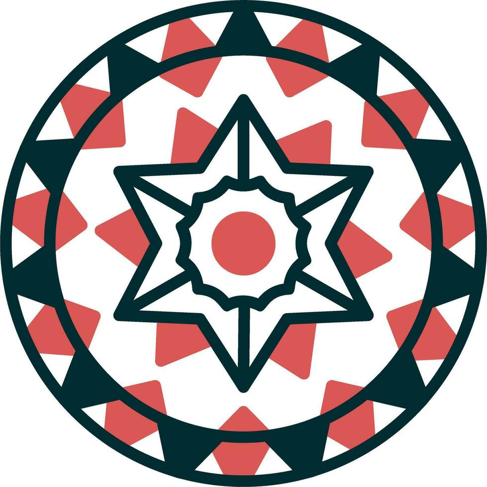 mandala vektor ikon