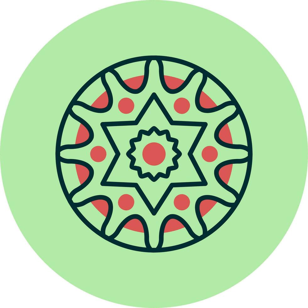 Mandala-Vektor-Symbol vektor