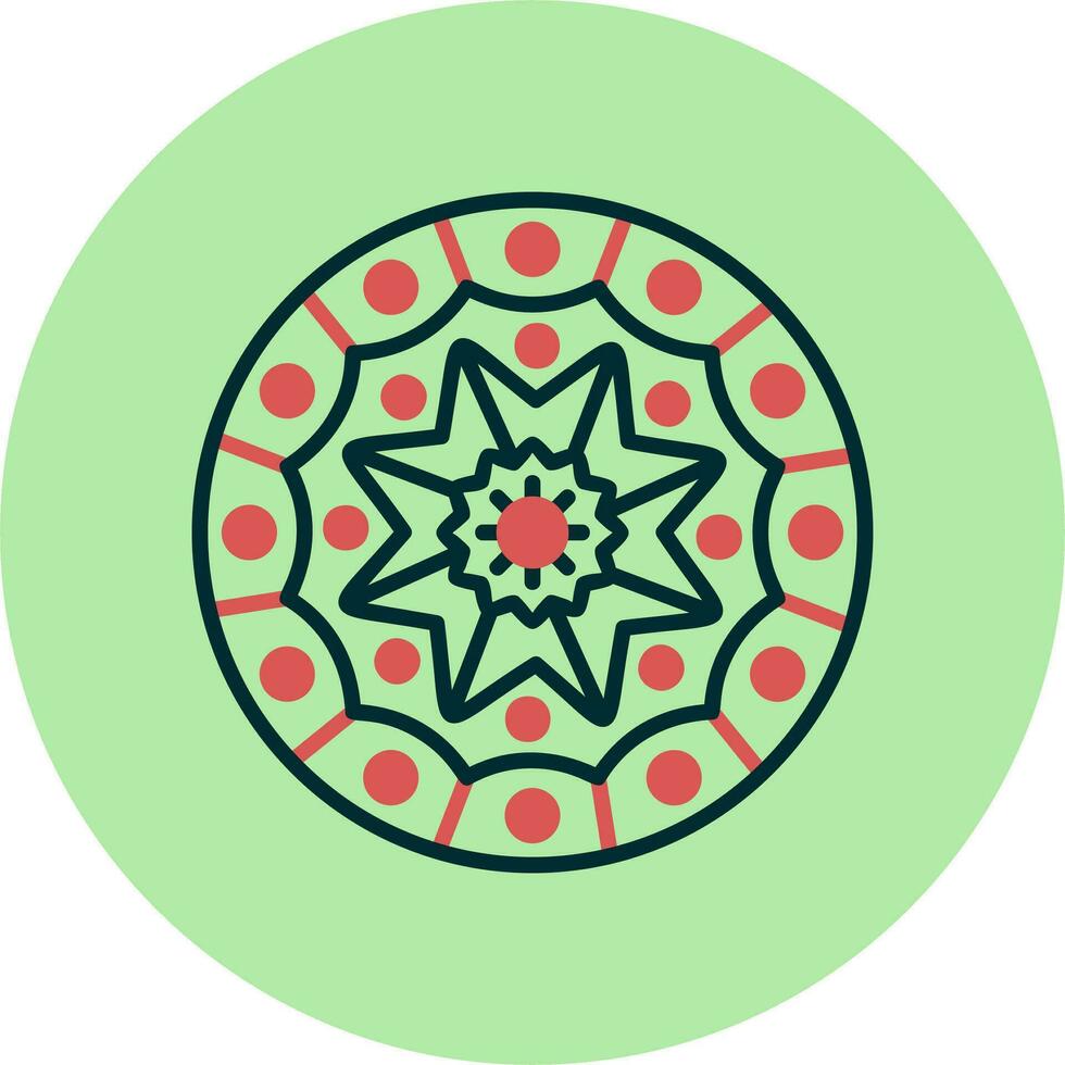 Mandala-Vektor-Symbol vektor