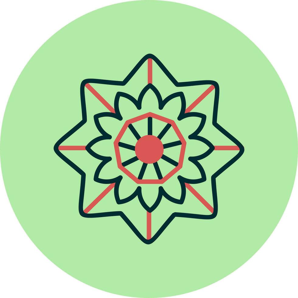 Mandala-Vektor-Symbol vektor