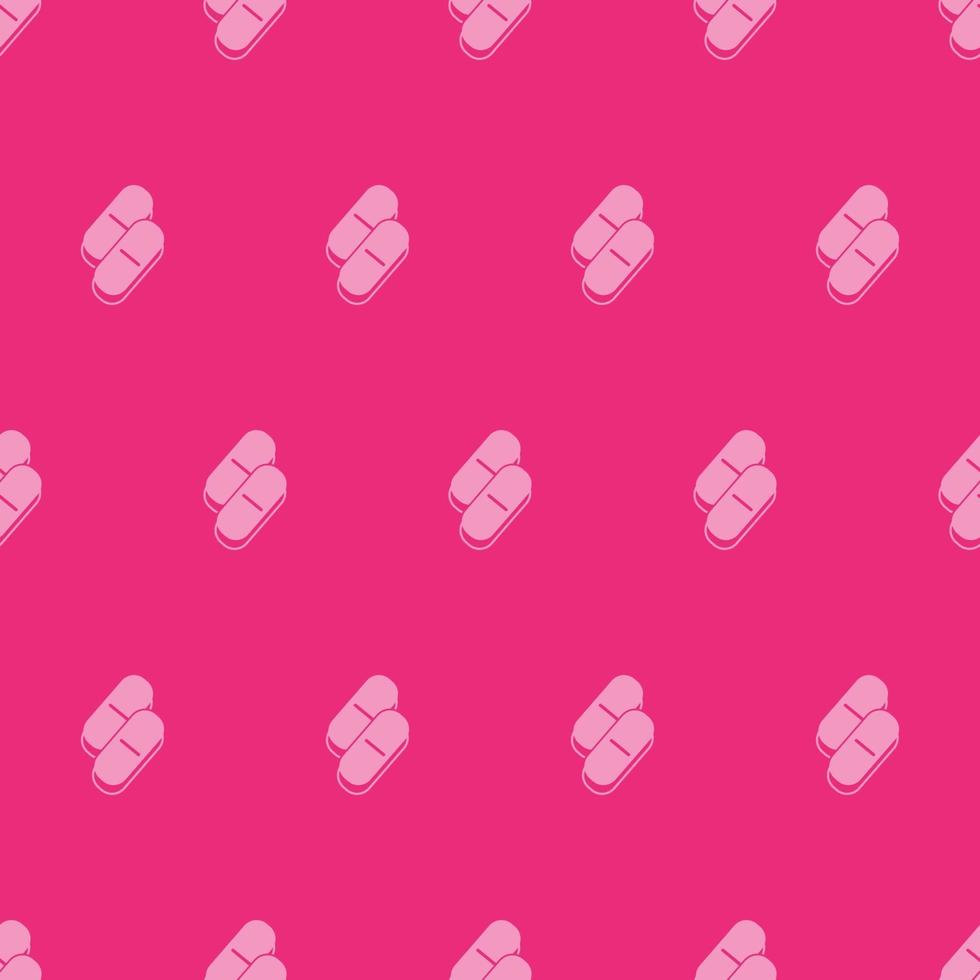 sömlöst mönster två färg troche med rosa bakgrund vektor