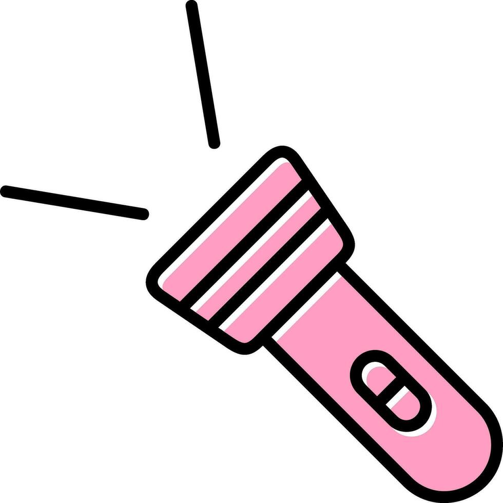 Symbol für Taschenlampenvektor vektor