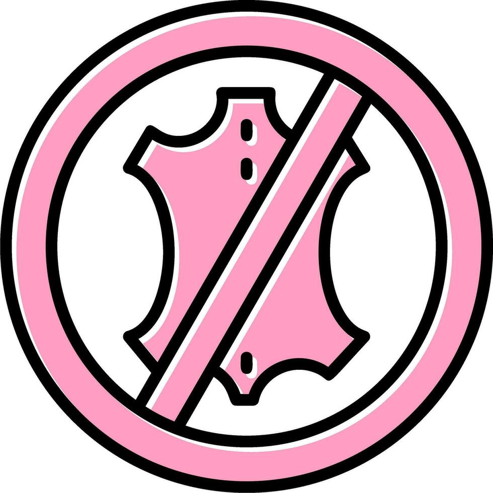 Nein Leder Vektor Symbol