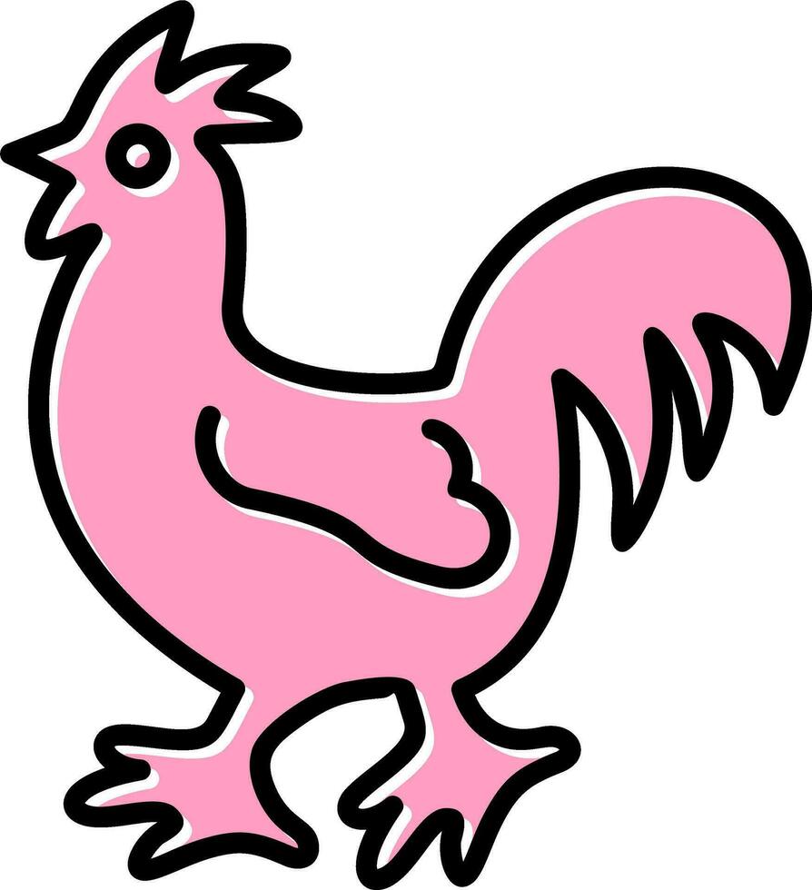 Huhn-Vektor-Symbol vektor