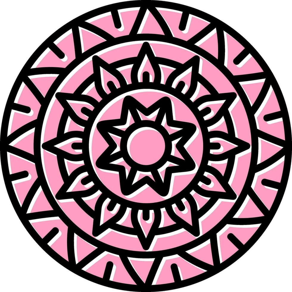 mandala vektor ikon