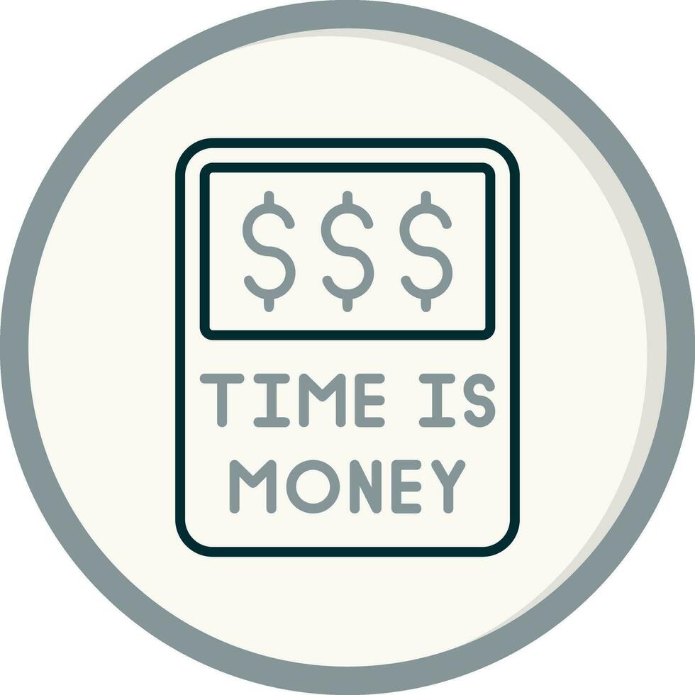 tid är pengar vektor ikon
