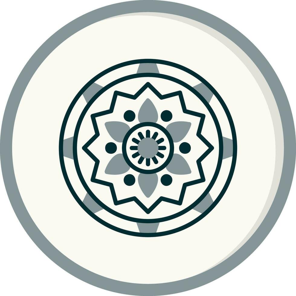 Mandala-Vektor-Symbol vektor