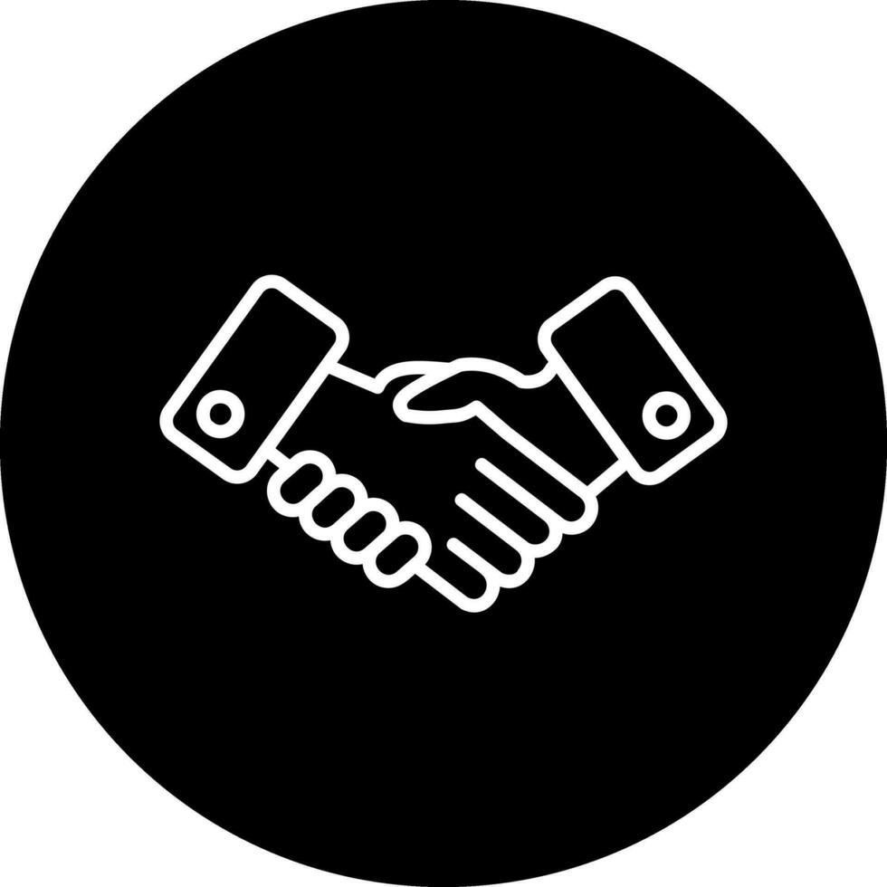 Handshake-Vektor-Symbol vektor