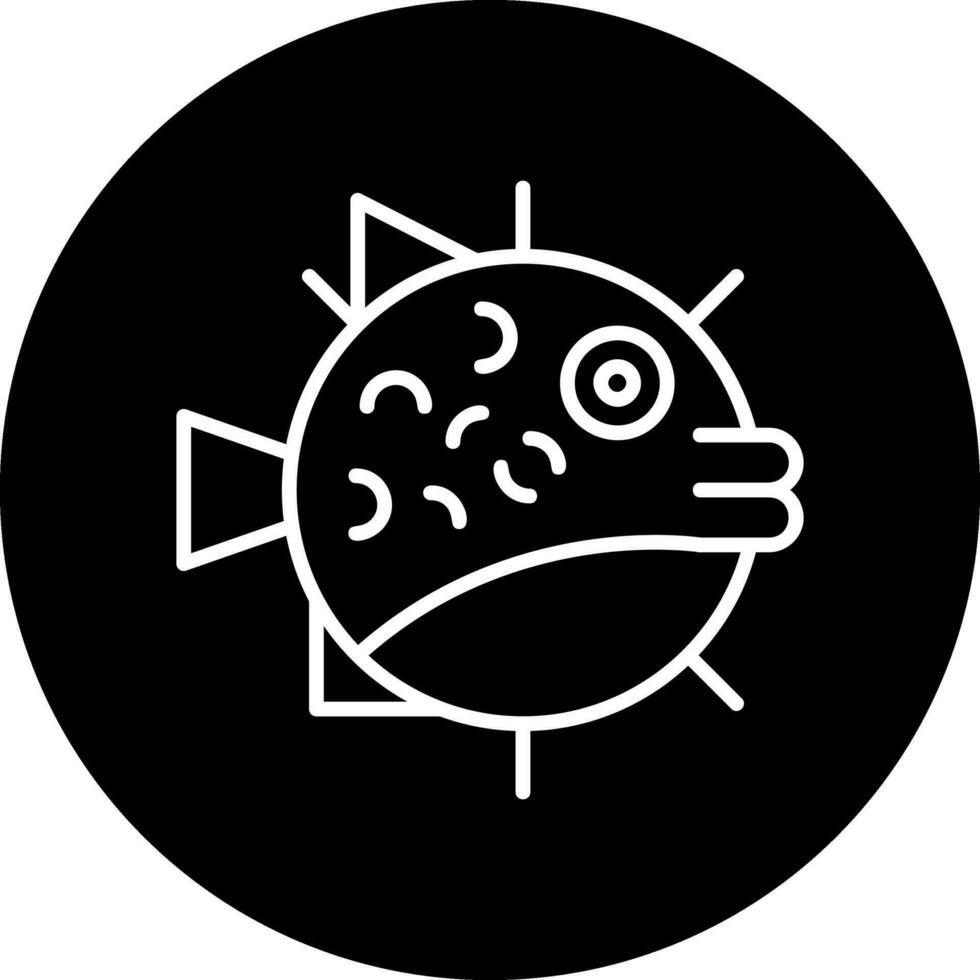 Kugelfisch-Vektorsymbol vektor