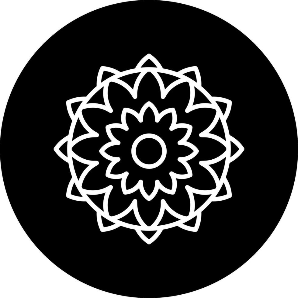 Mandala-Vektor-Symbol vektor