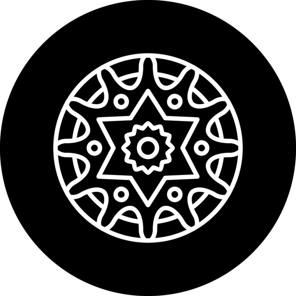 Mandala-Vektor-Symbol vektor