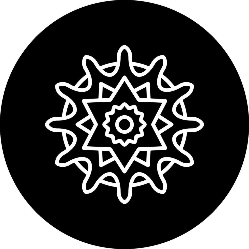 Mandala-Vektor-Symbol vektor