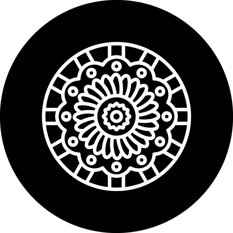 Mandala-Vektor-Symbol vektor