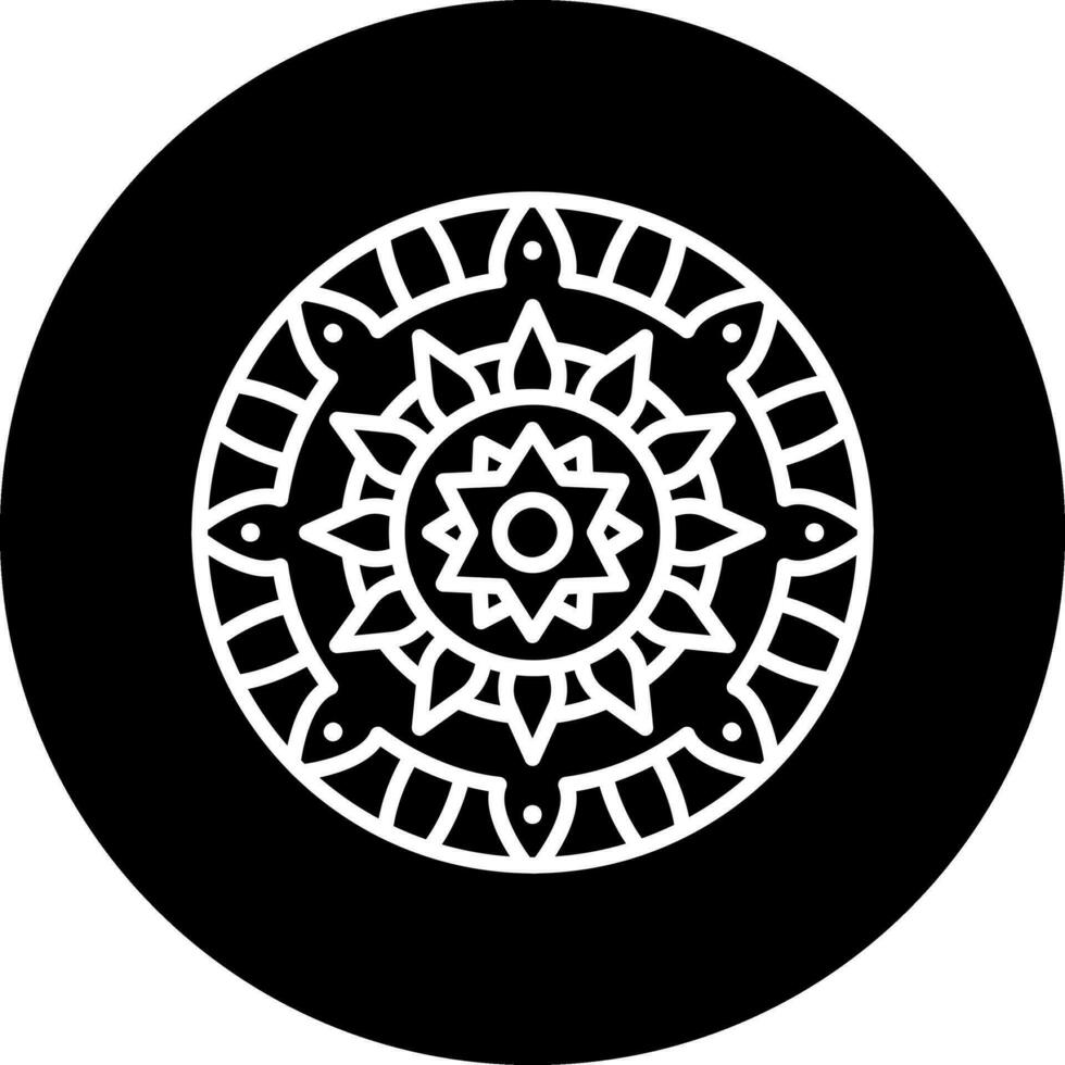 Mandala-Vektor-Symbol vektor