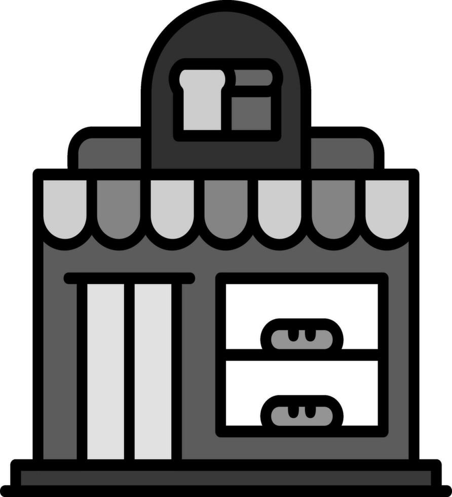 Bäckerei-Shop-Vektor-Symbol vektor