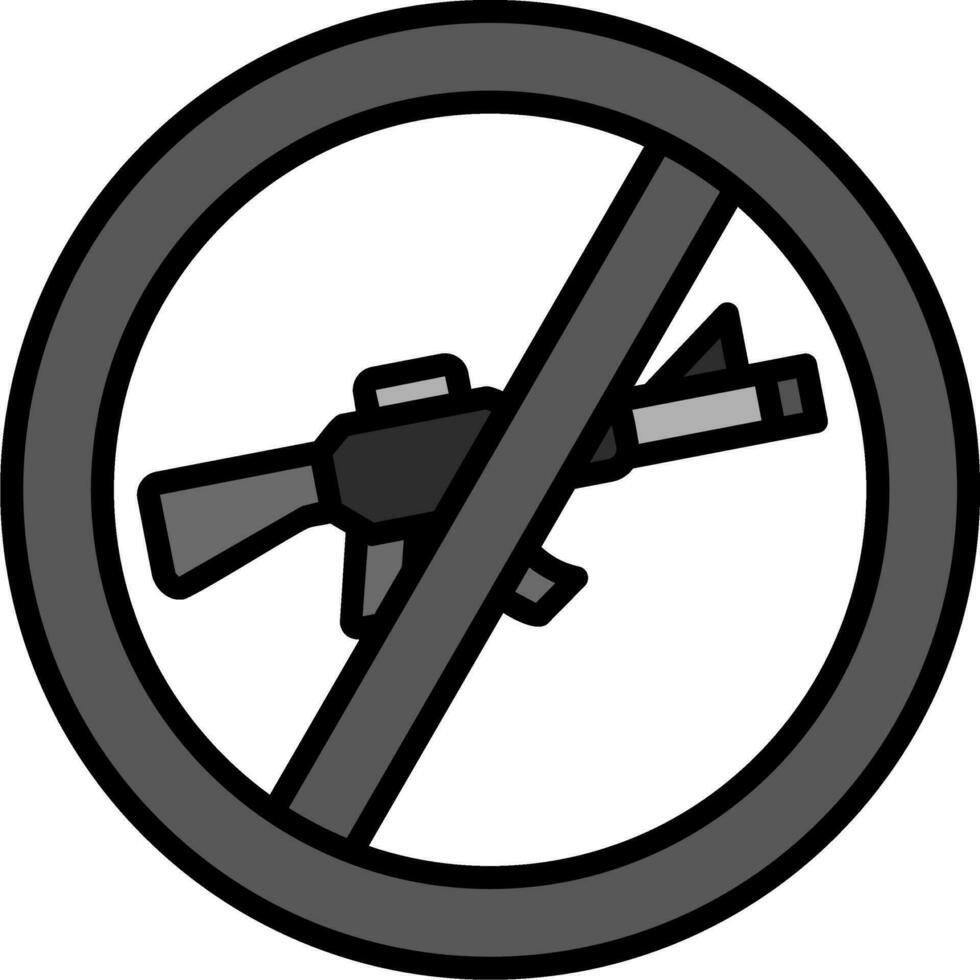 Nein Gewehr Vektor Symbol