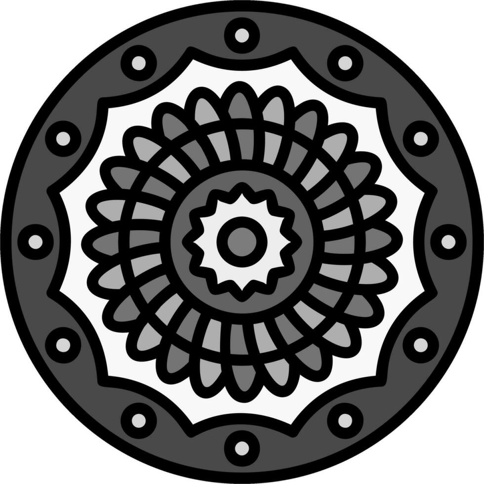 Mandala-Vektor-Symbol vektor