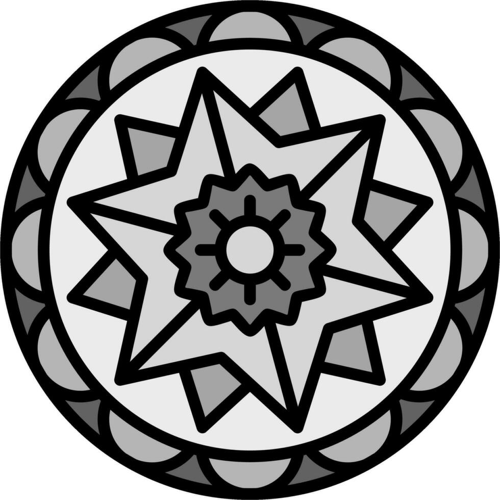 Mandala-Vektor-Symbol vektor