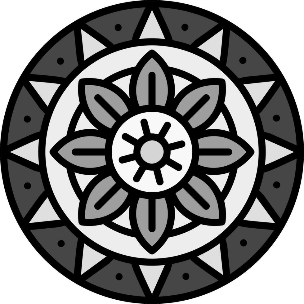 Mandala-Vektor-Symbol vektor