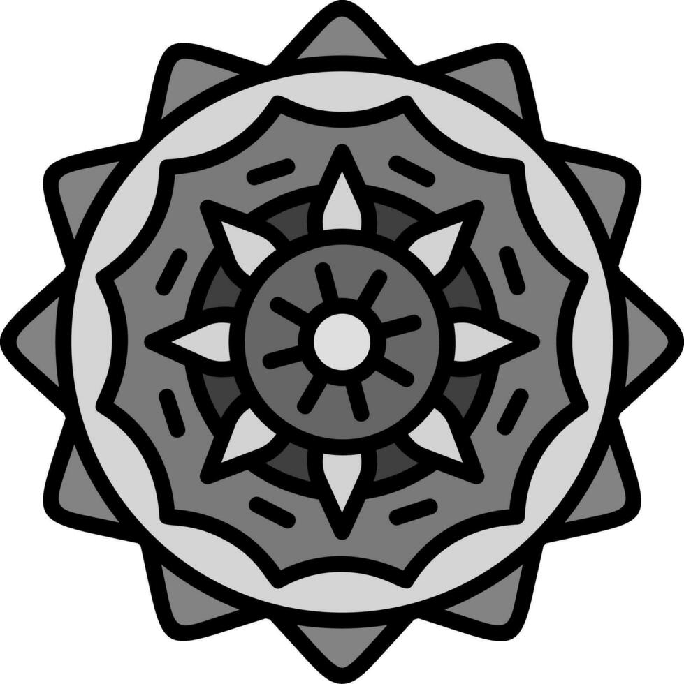 Mandala-Vektor-Symbol vektor