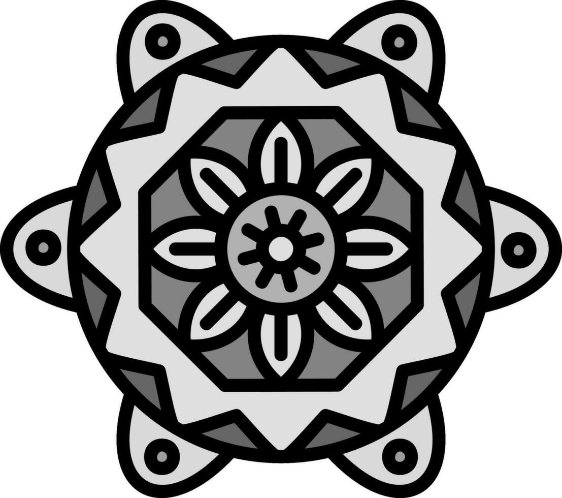 Mandala-Vektor-Symbol vektor