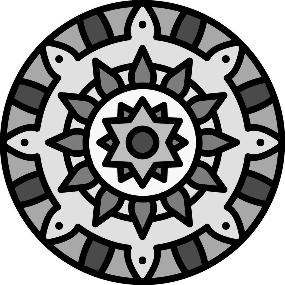 Mandala-Vektor-Symbol vektor