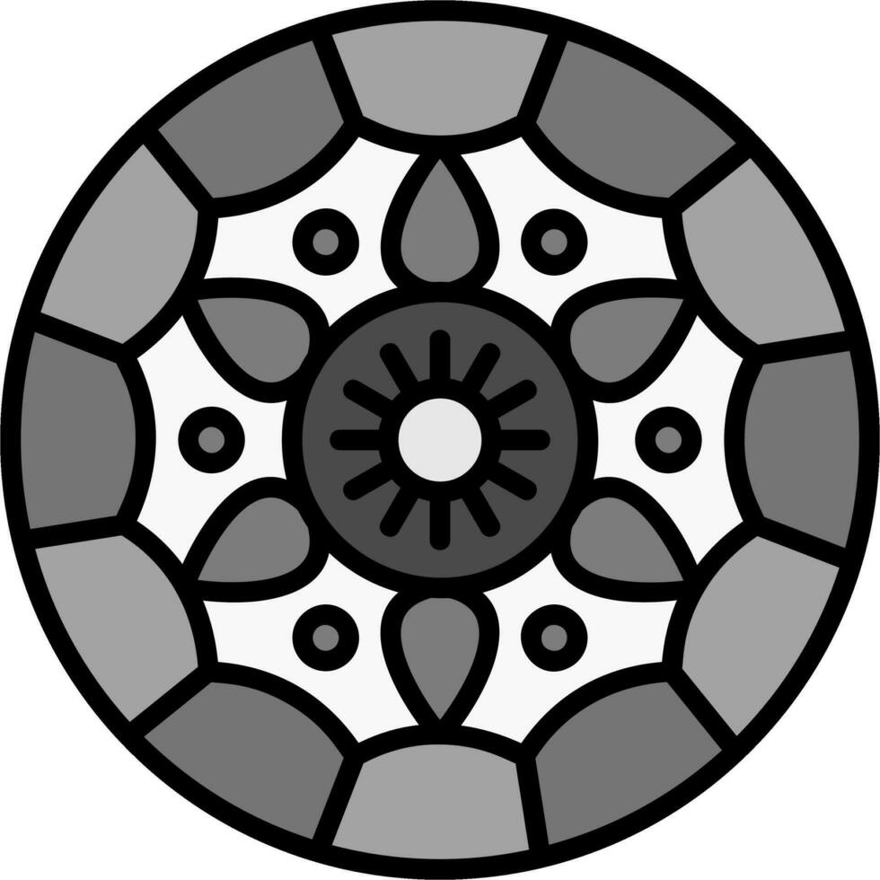 Mandala-Vektor-Symbol vektor