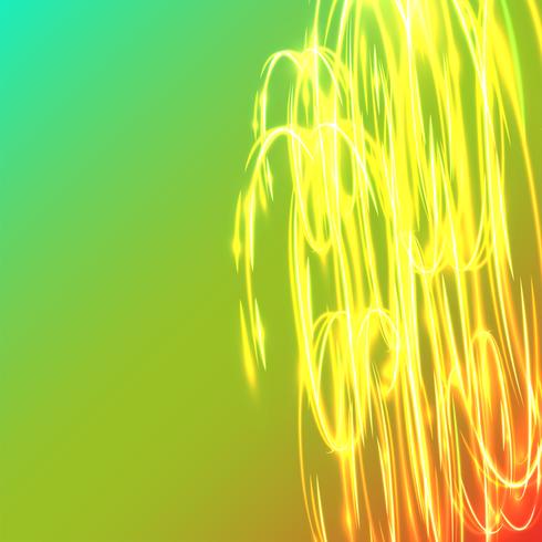 Undeutliche Kreise des Neons auf einem blauen Hintergrund, Vektorillustration. vektor