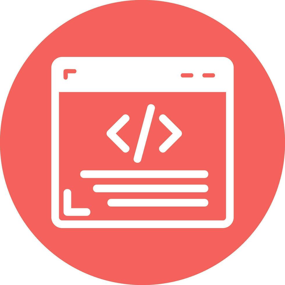 Vektorsymbol für die Webprogrammierung vektor