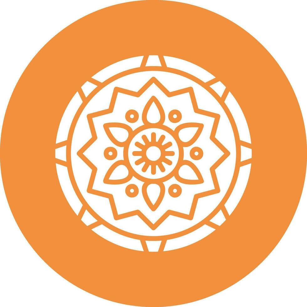 Mandala-Vektor-Symbol vektor