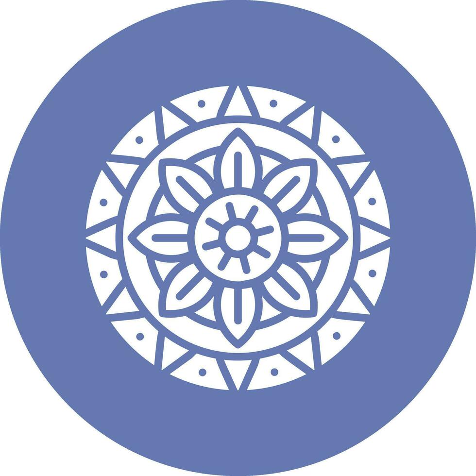 Mandala-Vektor-Symbol vektor