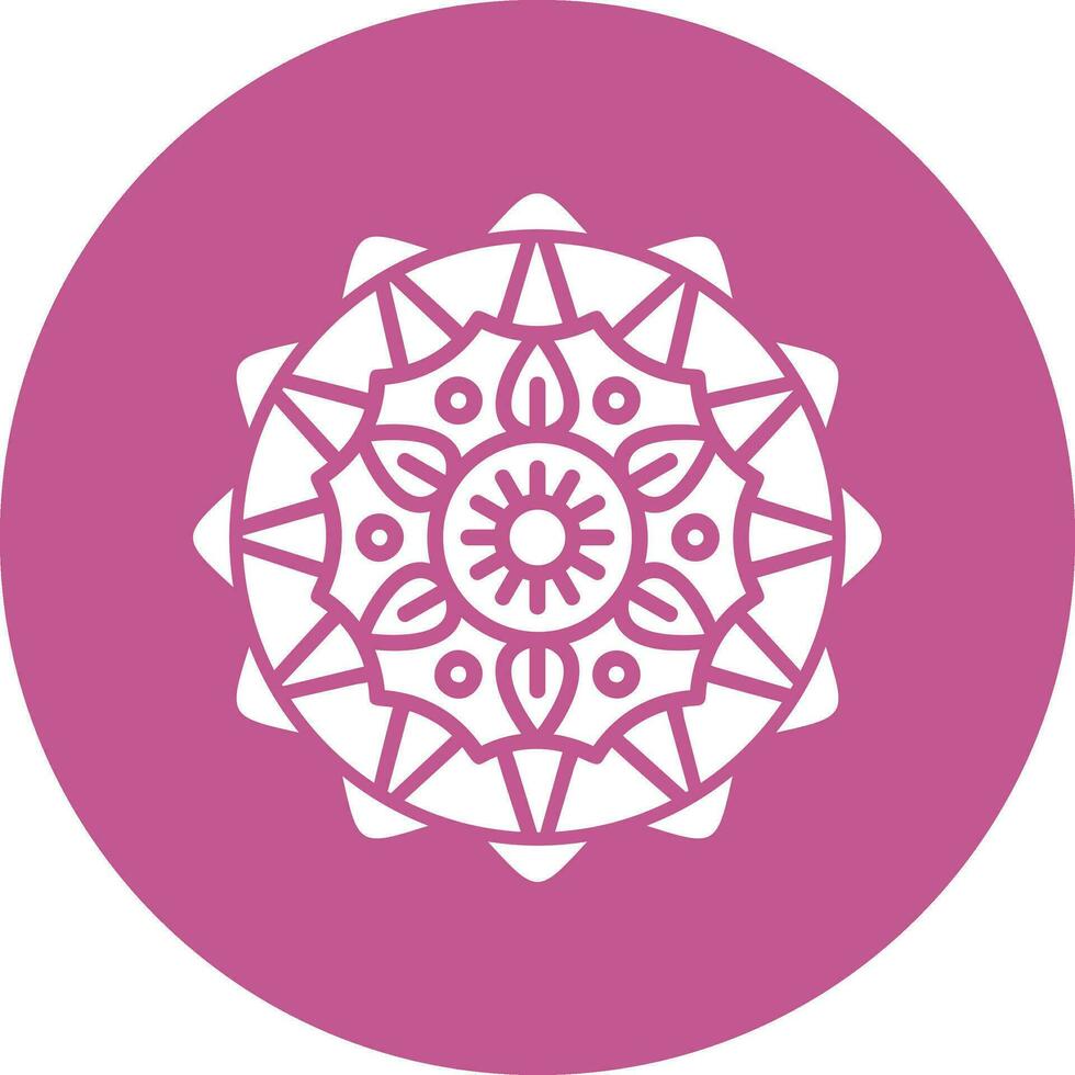 Mandala-Vektor-Symbol vektor