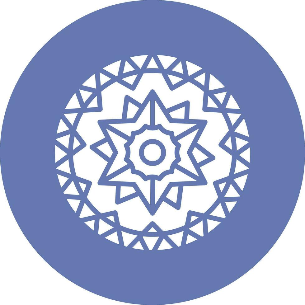 Mandala-Vektor-Symbol vektor