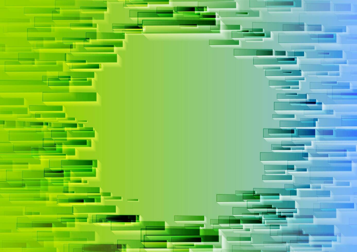 blå och grön abstrakt tech geometrisk bakgrund vektor