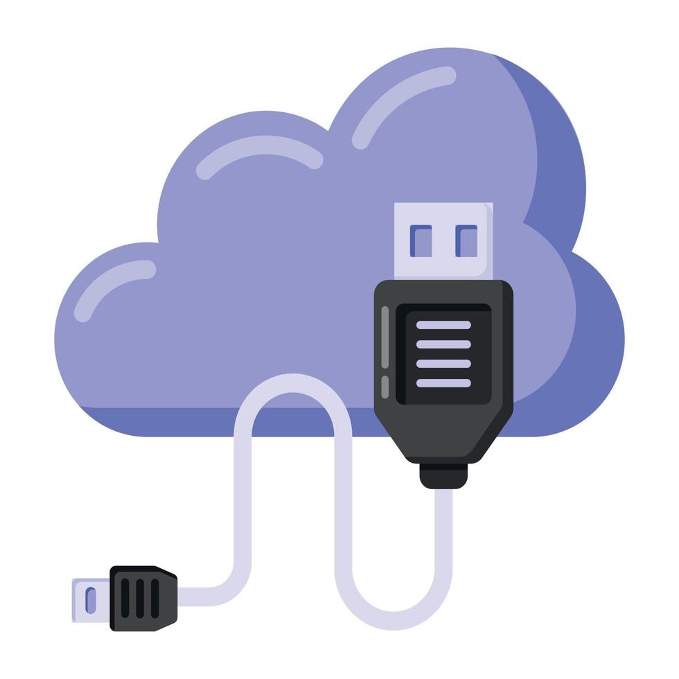 Cloud-USB-Flash vektor