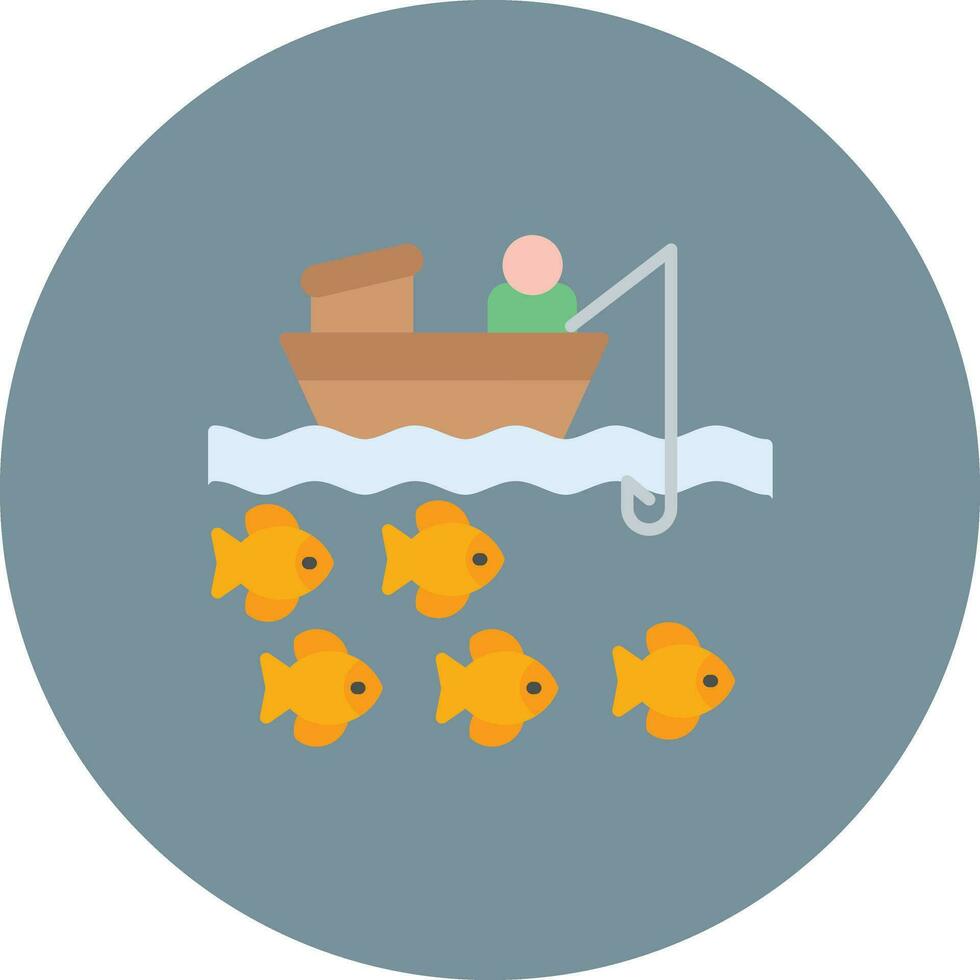 båt fiske vektor ikon