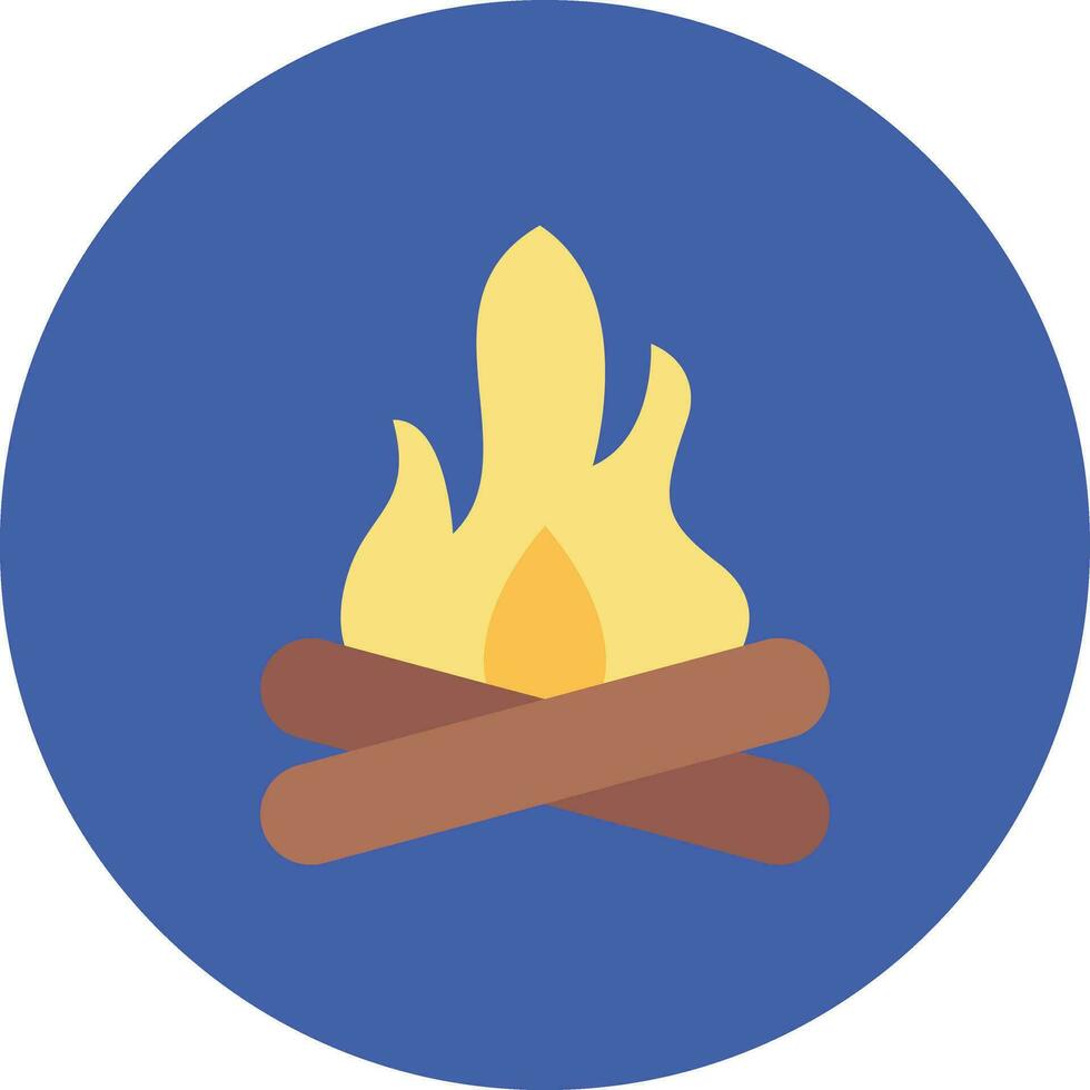 Lagerfeuer-Vektor-Symbol vektor