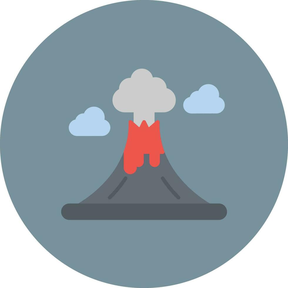 vulkan landskap vektor ikon