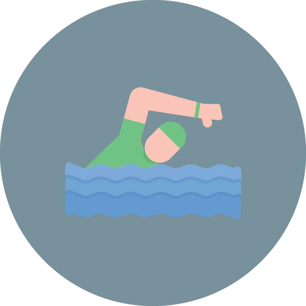 Schwimmen Person Vektor Symbol