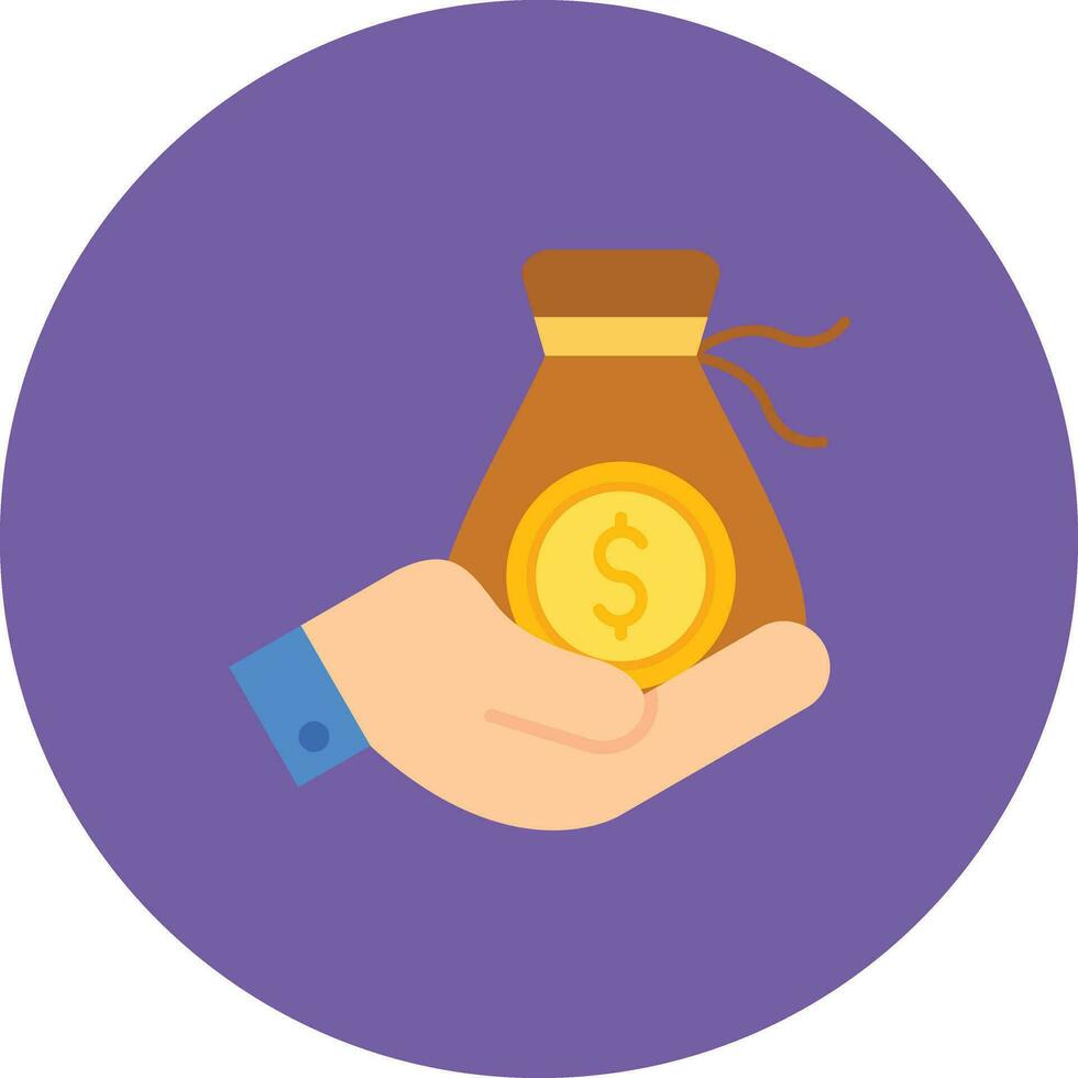 kontanter donation vektor ikon