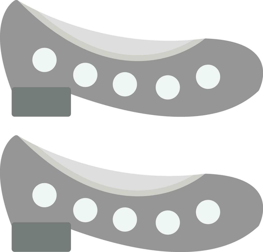 platt skor vektor ikon