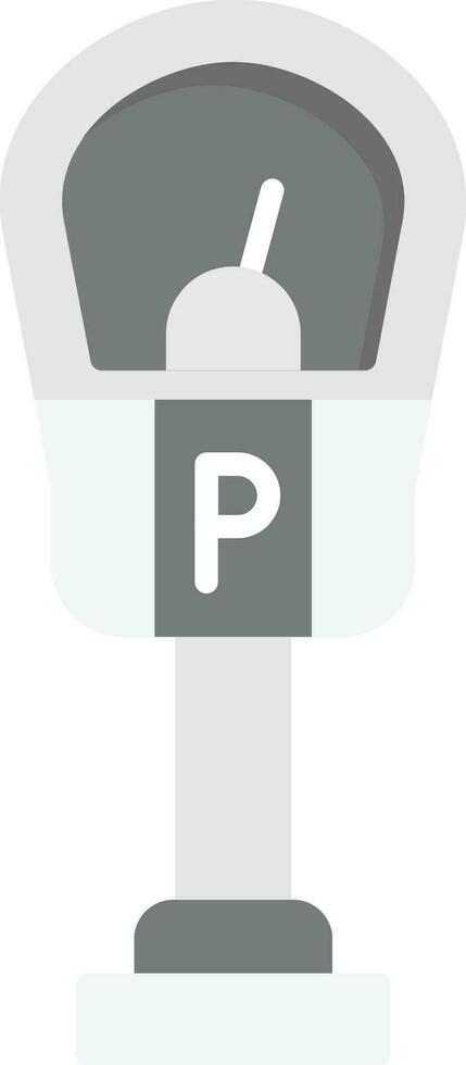 Parkuhr-Vektorsymbol vektor